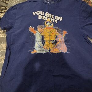 Navy Graphic Tee with Bold Design